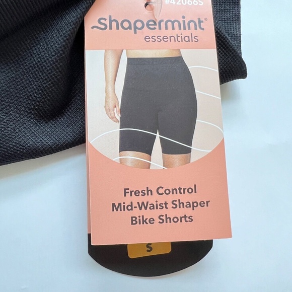 Shapermint Fresh Control Mid-Waist Shaper Bike Shorts S Black New with tags - Picture 5 of 7